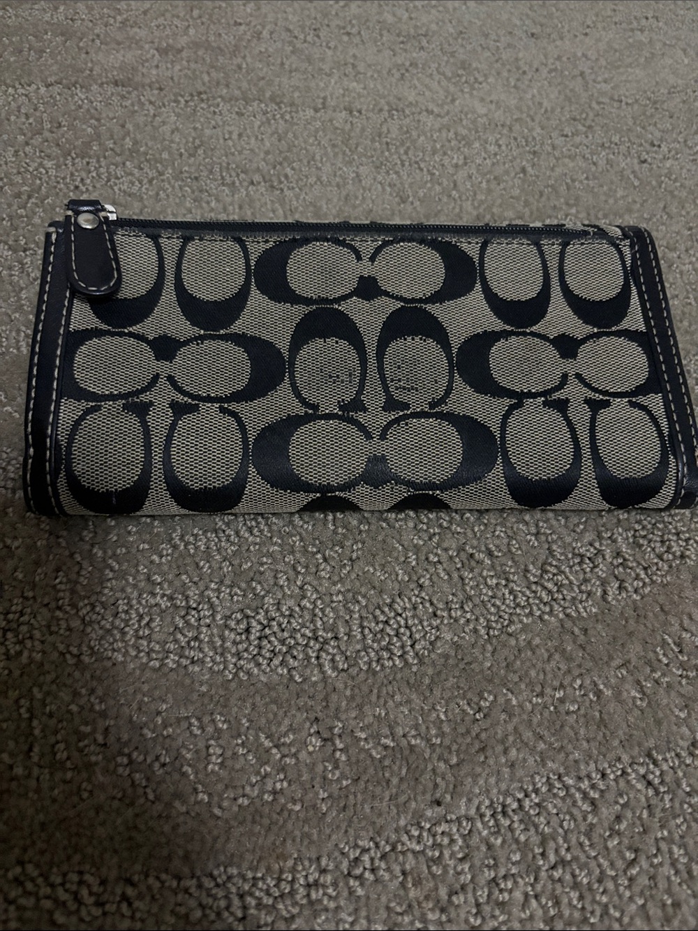 Coach Black vintage Signature Continental Wallet - Picture 2 of 4